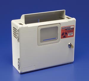 Cardinal Health In Room System Sharps Wall Enclosure for 2 and 5 Quart Sharps 85161H Single