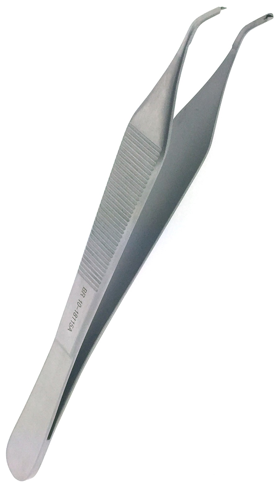 BR Surgical Adson Angled Forceps 1x2 Teeth 6 Inches w/tying Platform BR10-18115A