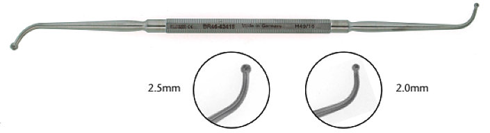 ENT Double Ended Maxillary Ostium Sinus Seeker Large Ball Tips  BR46-43418
