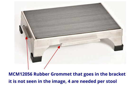 Mid Central Medical Replacement Grommet for the MCM140 SS Step Stool MCM12056