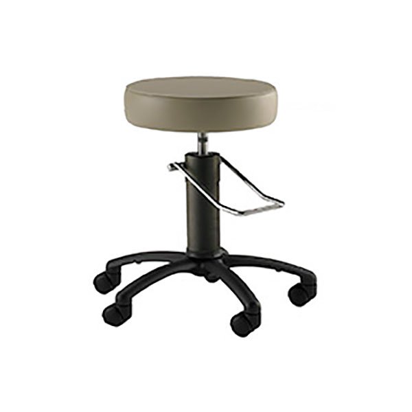 Mid Central Medical Surgical Stool with Black Aluminum Base MCM850