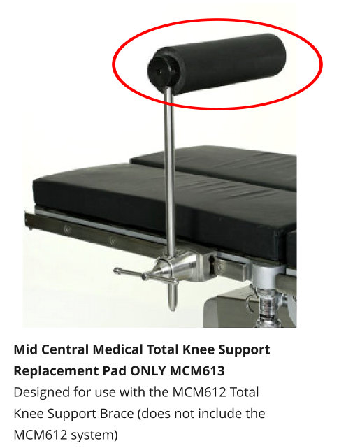 Surgical OR Table Total Knee Support Replacement Pad MCM613