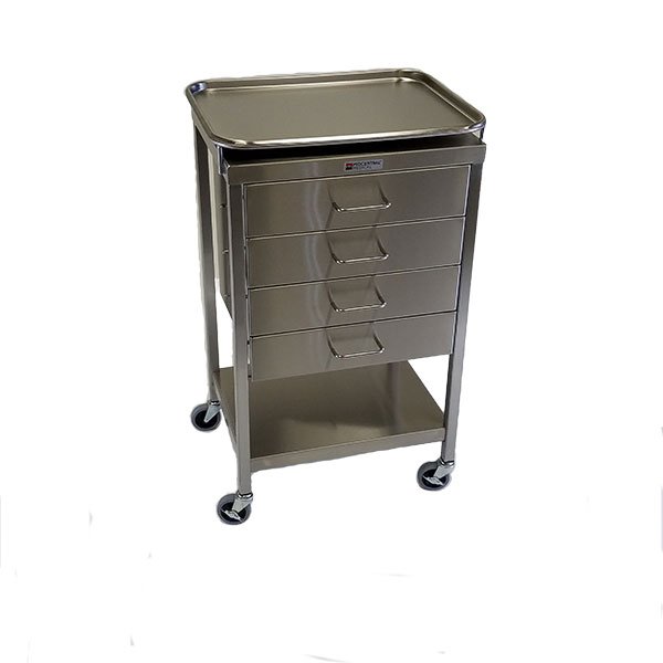 Stainless Steel Anesthesia Cart with Removable Tray MCM523-T