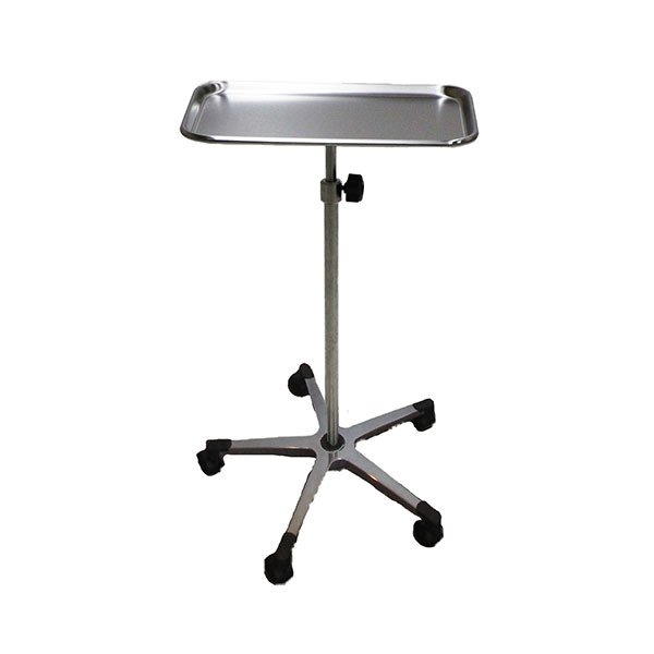 SS Mayo Stand with Aluminum Base MCM706