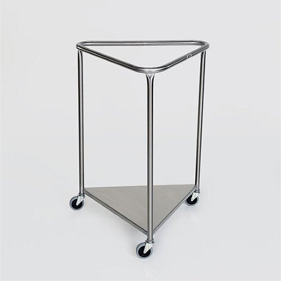 Stainless Steel Triangular Heavy Duty 25 Inch Hamper MCM2005