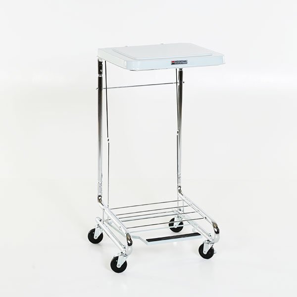 Square Chrome Hamper with Lid MCM2010