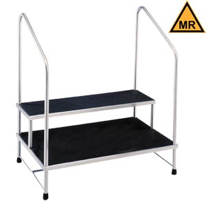 MRI Safe Large Stainless Steel 2 Step Stool 7764MR-HR 1012041096