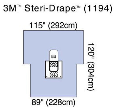 Steri-Drape Adhesive Arthroscopy Split Sheet 1194 Case