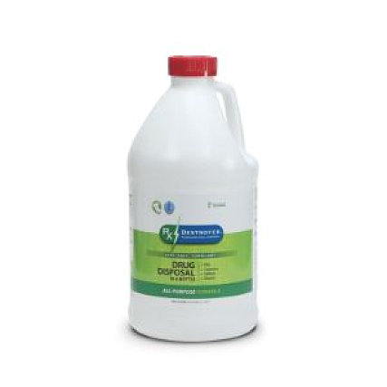 Medicine Waste Disposal Safe Low Cost 64oz Bottle For Liquids RX64LIQ-Case
