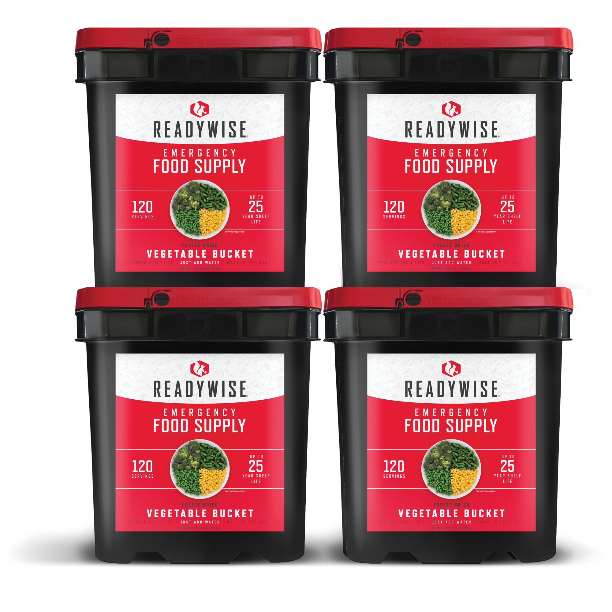 Freeze Dried Dehydrated Vegetable Bucket 480 Servings RW40-60480