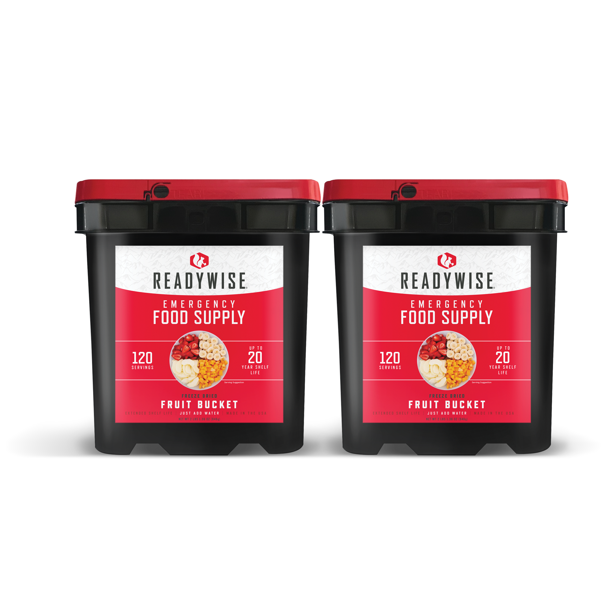 Freeze Dried Dehydrated Fruit Bucket Bundle 240 Servings RW40-50240