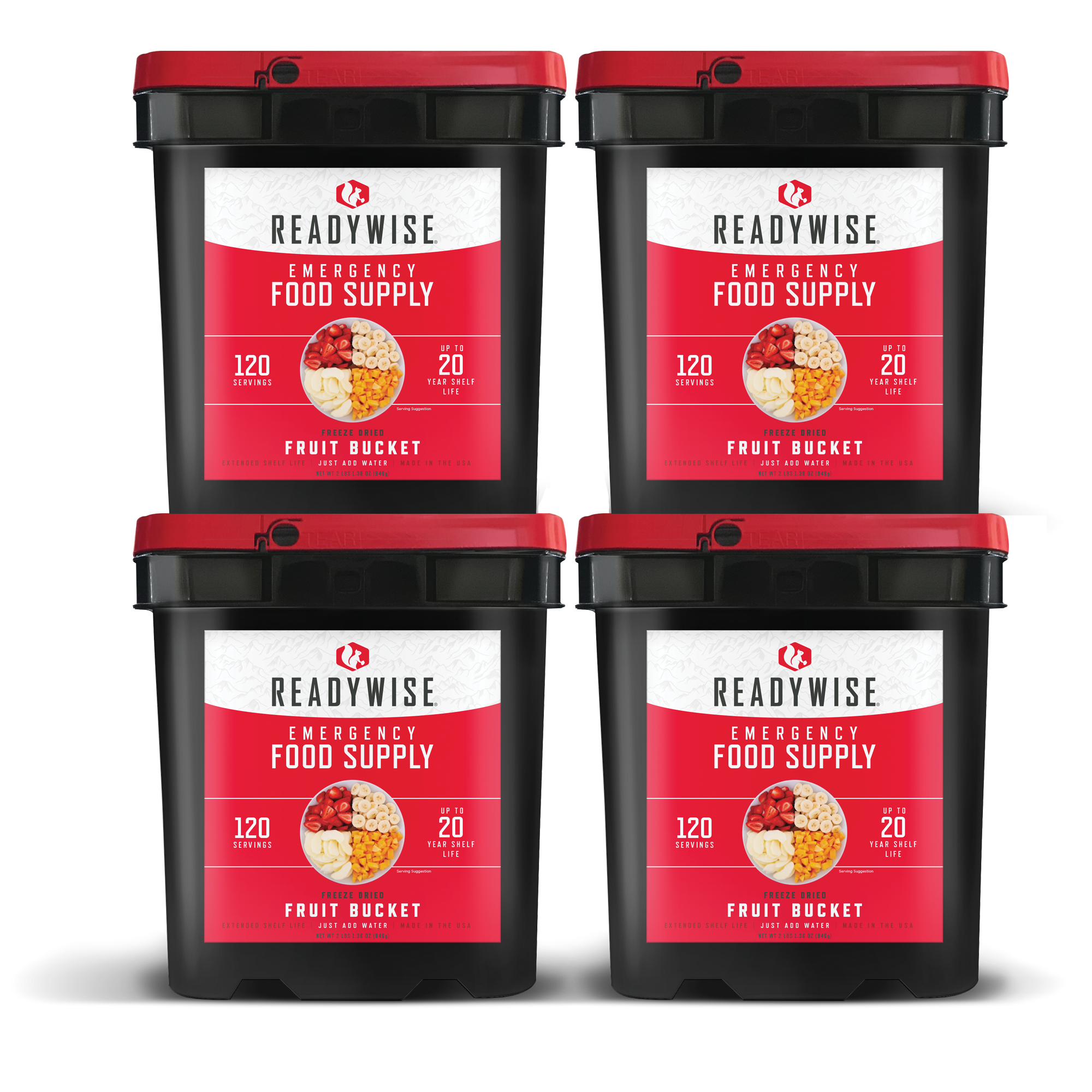Freeze Dried Dehydrated Fruit Bucket Bundle 480 Servings RW40-50480