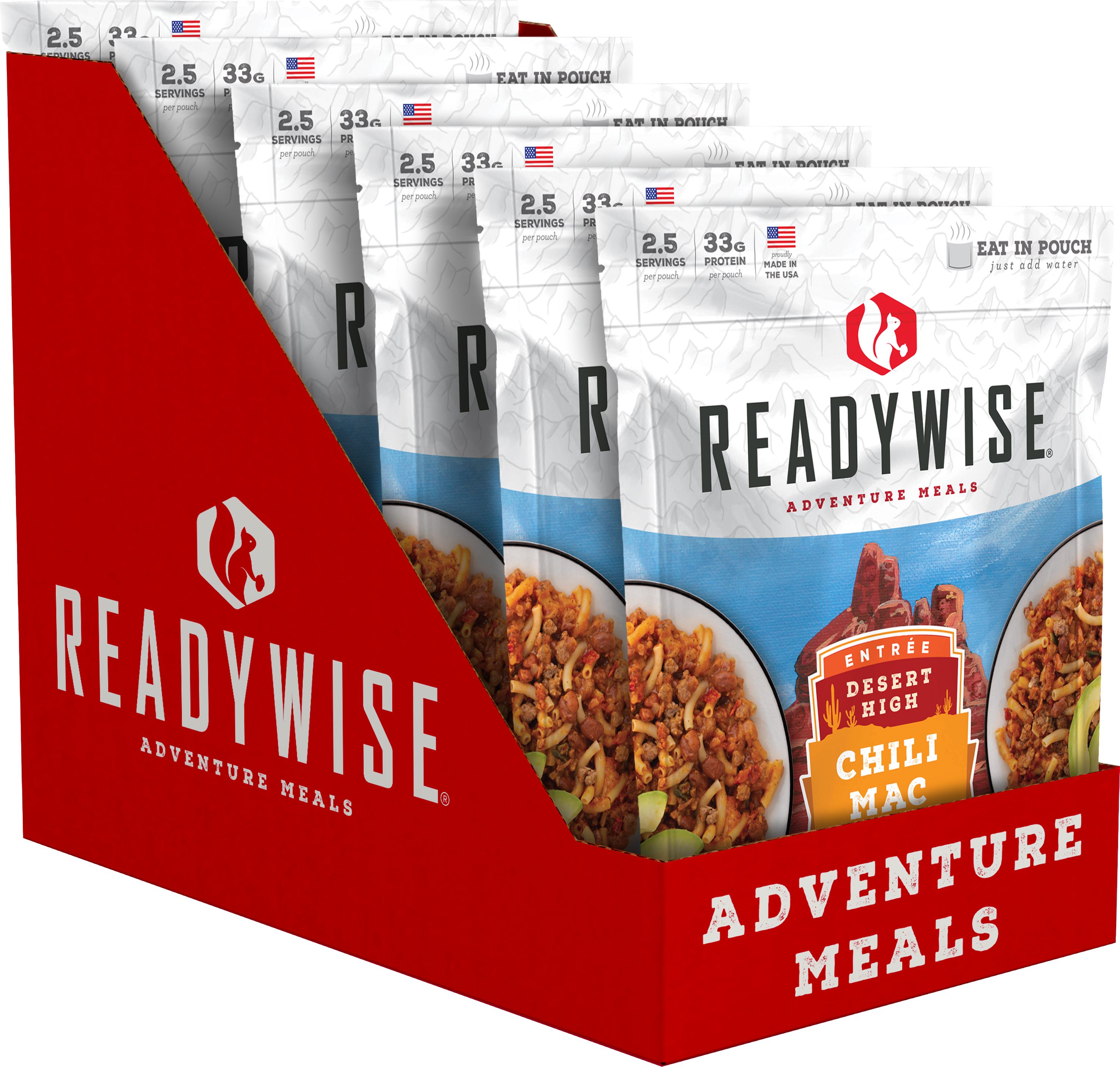 Freeze Dried Dehydrated Chili Mac with Beef Meals 6 Pack RW05-001