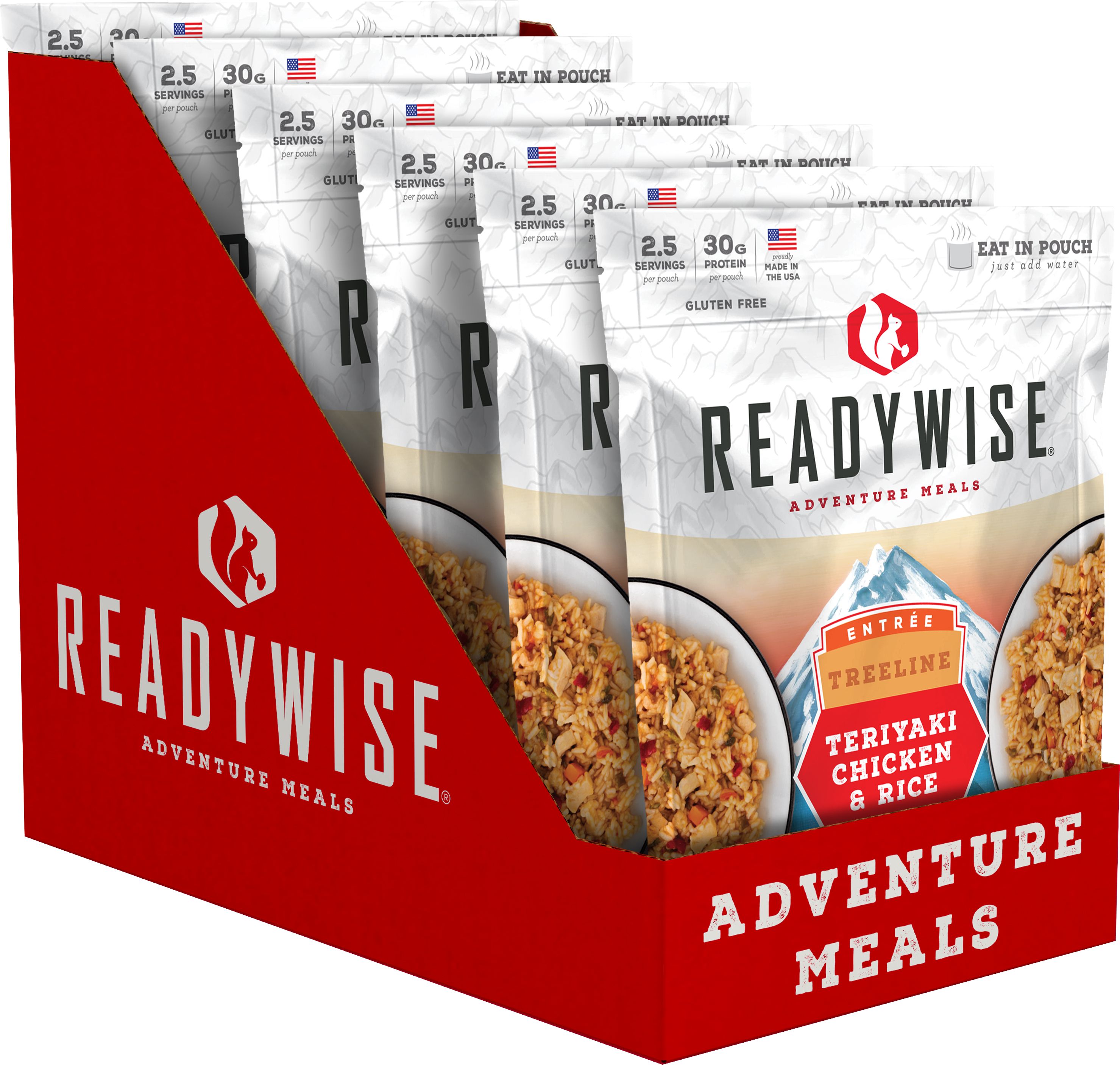 Freeze Dried Dehydrated Teriyaki Chicken with Rice Meals 6 Pack RW05-003