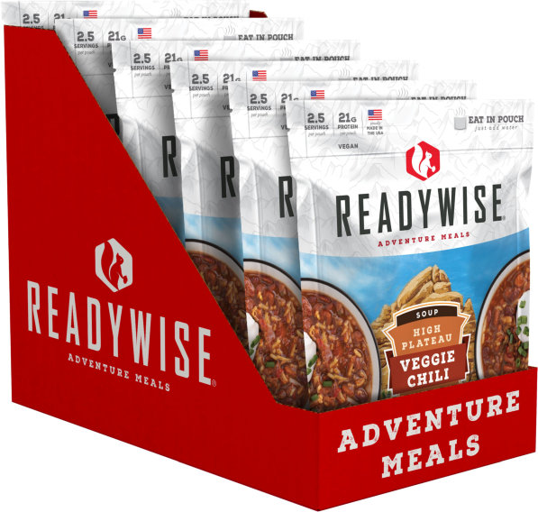 Freeze Dried Dehydrated Veggie Chili Soup Meal 6 Pack RW05-011