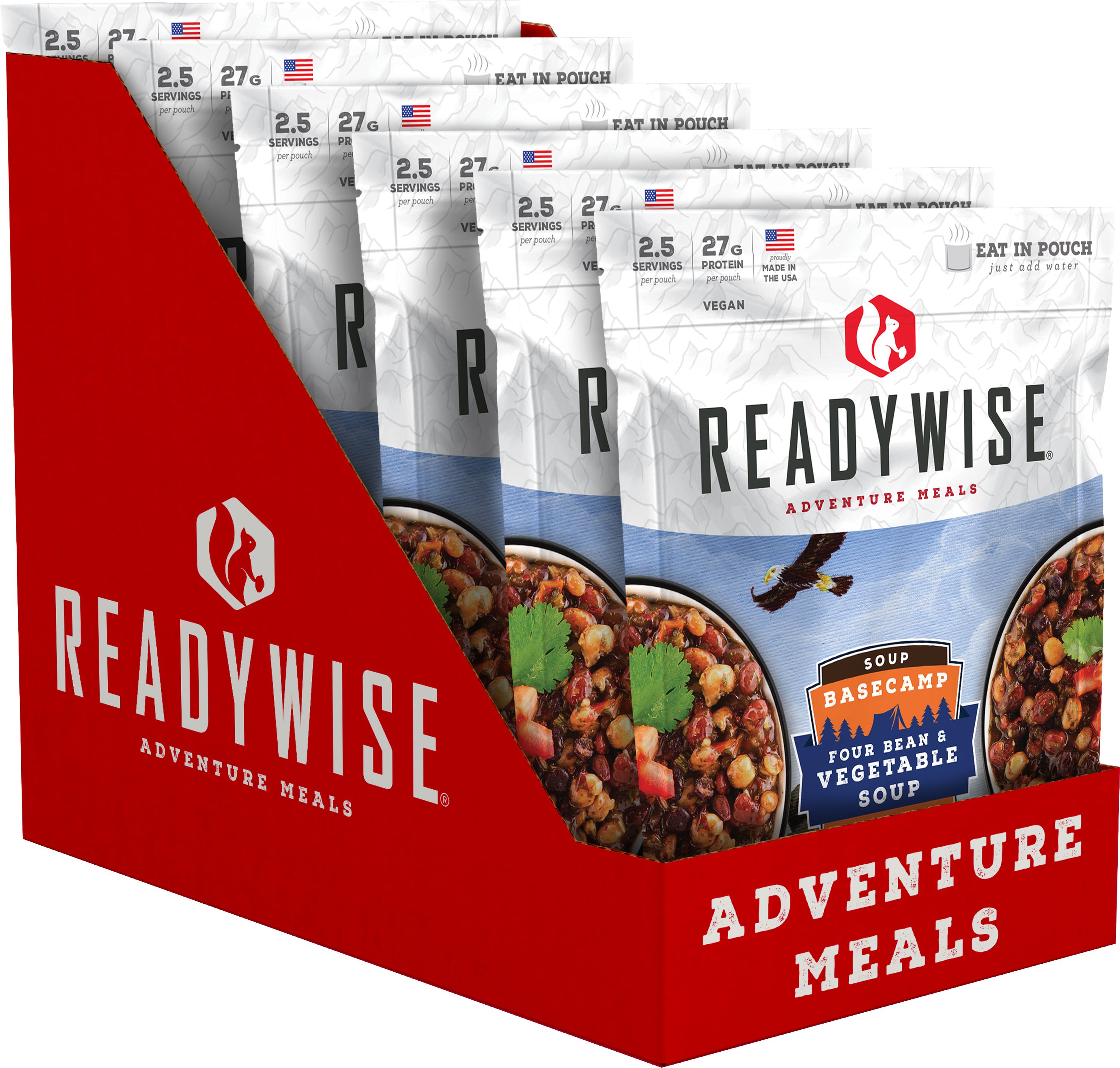 Freeze Dried Dehydrated Four Bean and Vegetable Soup 6 Pack RW05-017
