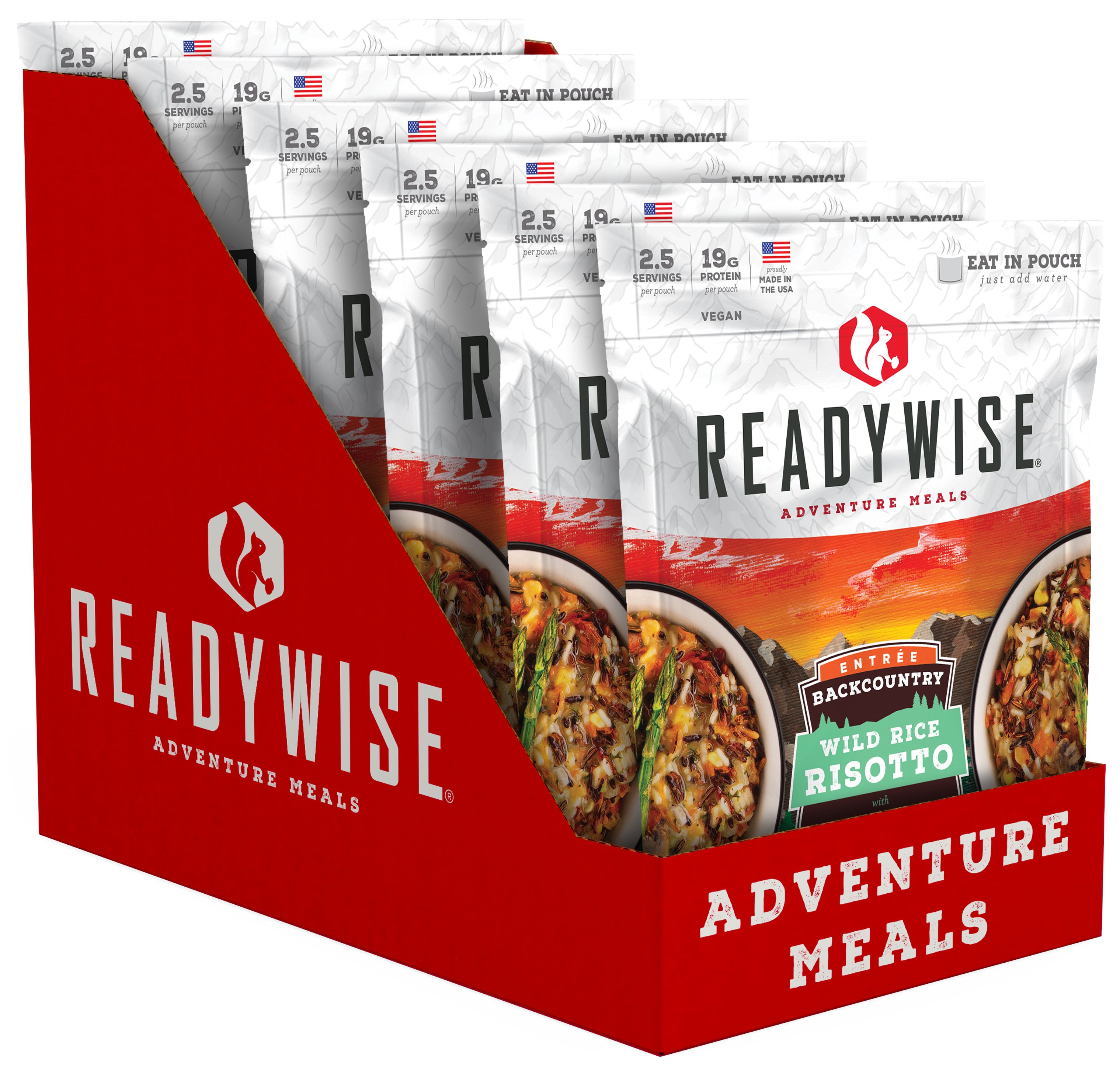 Freeze Dried Dehydrated Wild Rice Risotto with Vegetables Meals 6 Pack RW05-018