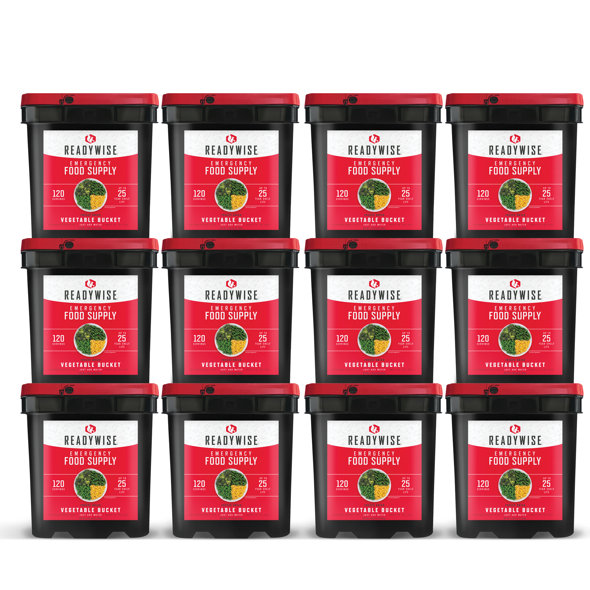 Freeze Dried Vegetable  Meals 1440 Meal Servings RW40-61440