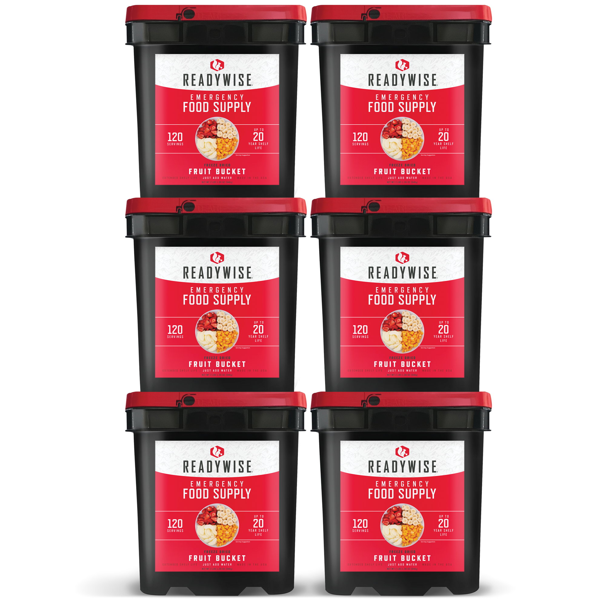 Freeze Dried Dehydrated Fruit Bucket 720 Meal Servings RW40-50720