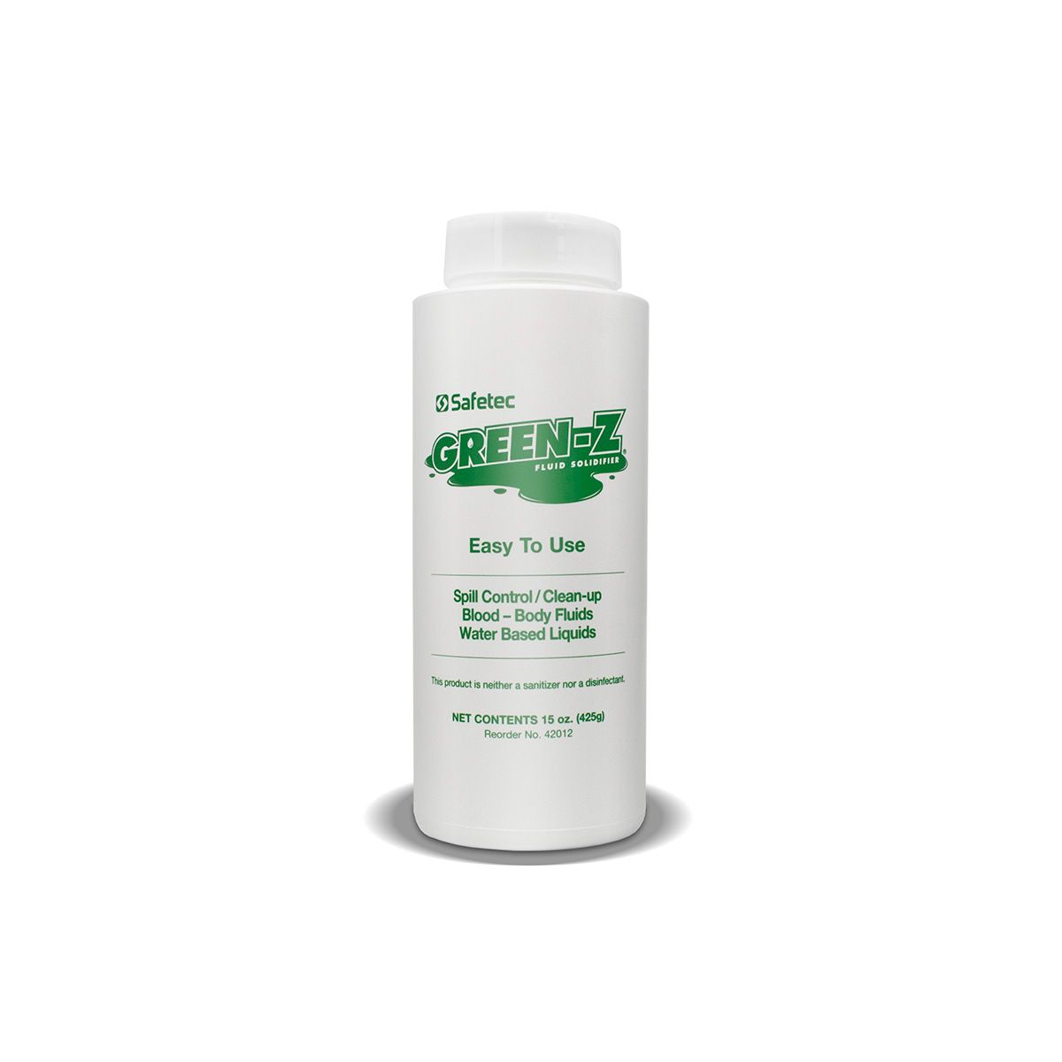 Green Friendly Green-Z Medical Liquid Waste Solidifier 15oz Shaker Bottle 42012 Case