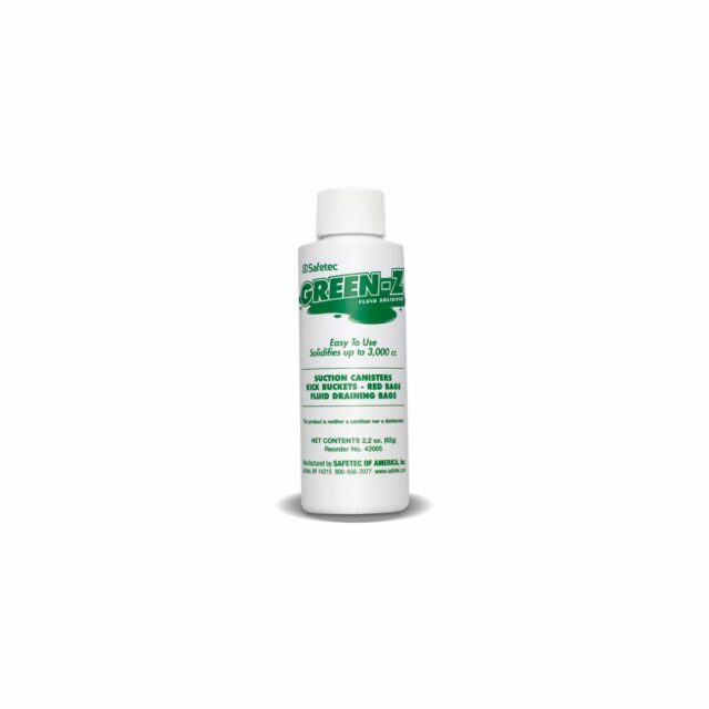Green-Z Medical Liquid Waste Solidifier up to 3000cc Screw Cap Bottle 42005 Case