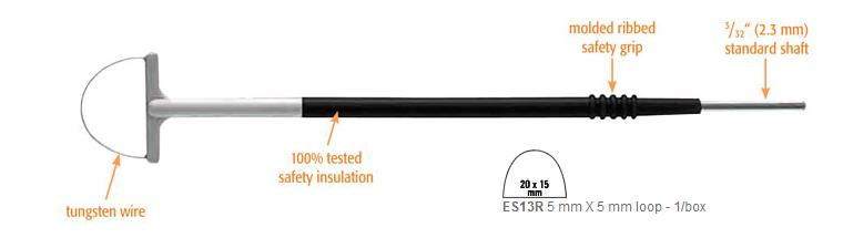 Bovie ES13R Reusable Loop Electrodes 20 mm X 15 mm