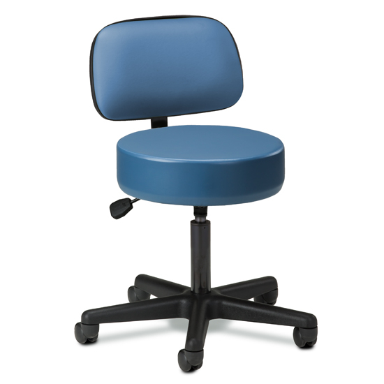Adjustable 5-Leg Pneumatic Stool with Backrest 2135-21