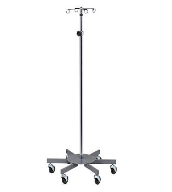 Adjustable Six-Leg, 4-Hook IV Pole