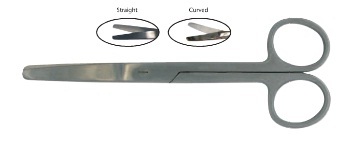 BR Surgical BR08-10210 OR Scissor Straight Blunt 4.125 Inches