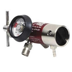LSP L270-220 Oxygen Regulator-0-25 lpm-gauge-2-check valve-hose