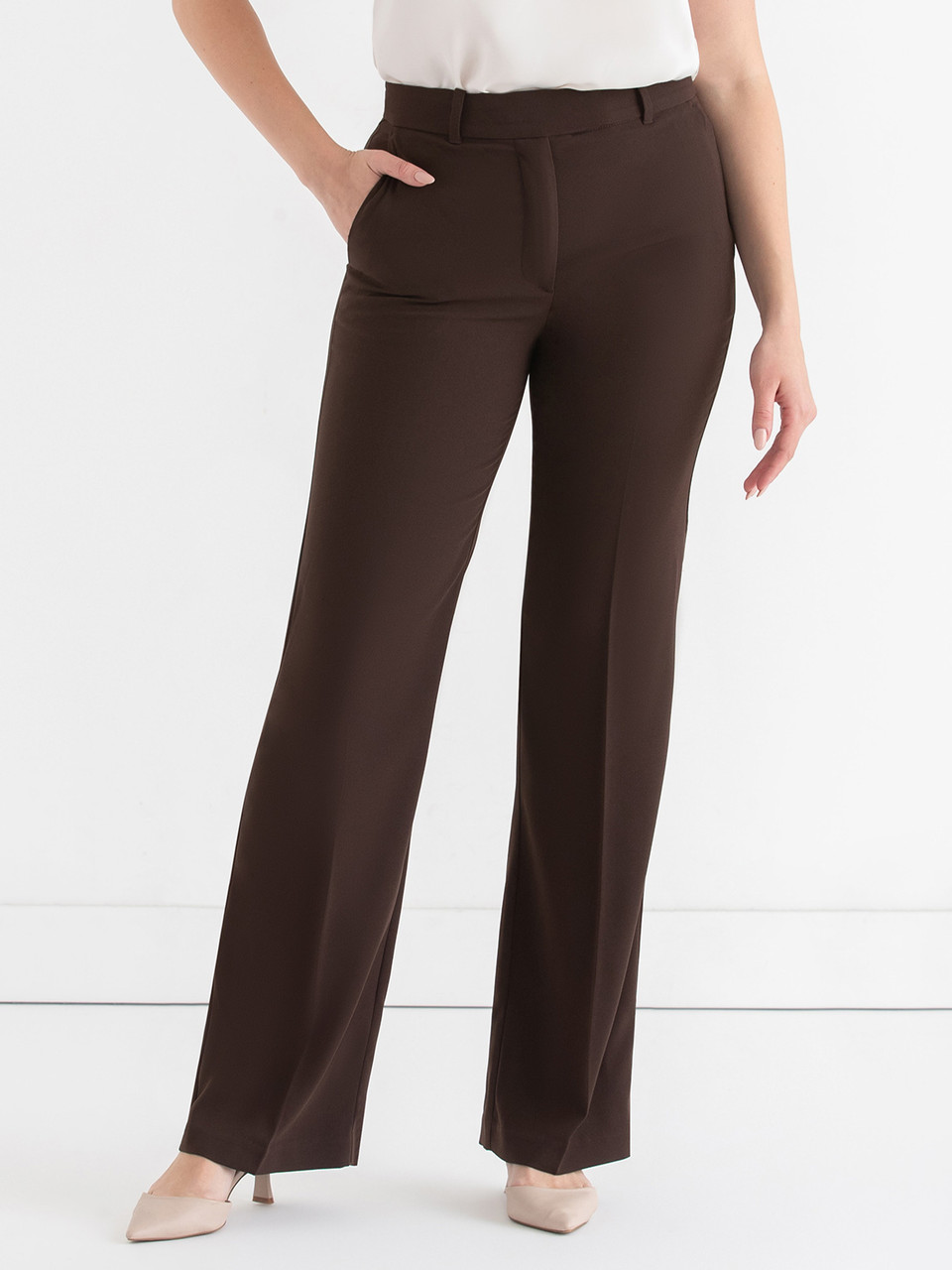 Bradley Bootcut Pant in Crepe