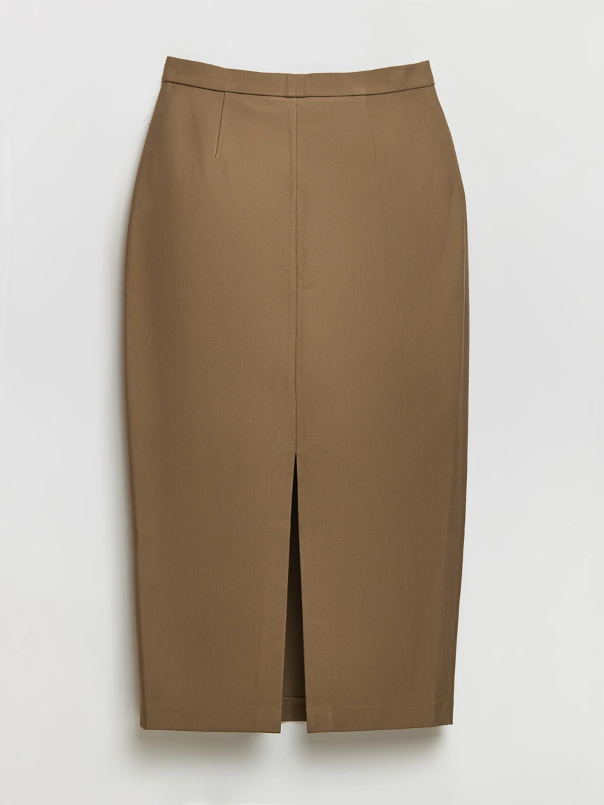 Midi Length Pencil Skirt in Luxe Ponte