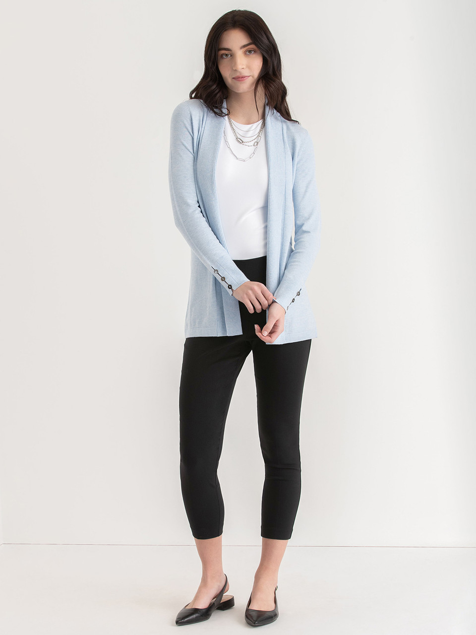 Audrey Skinny Crop Pant in Microtwill