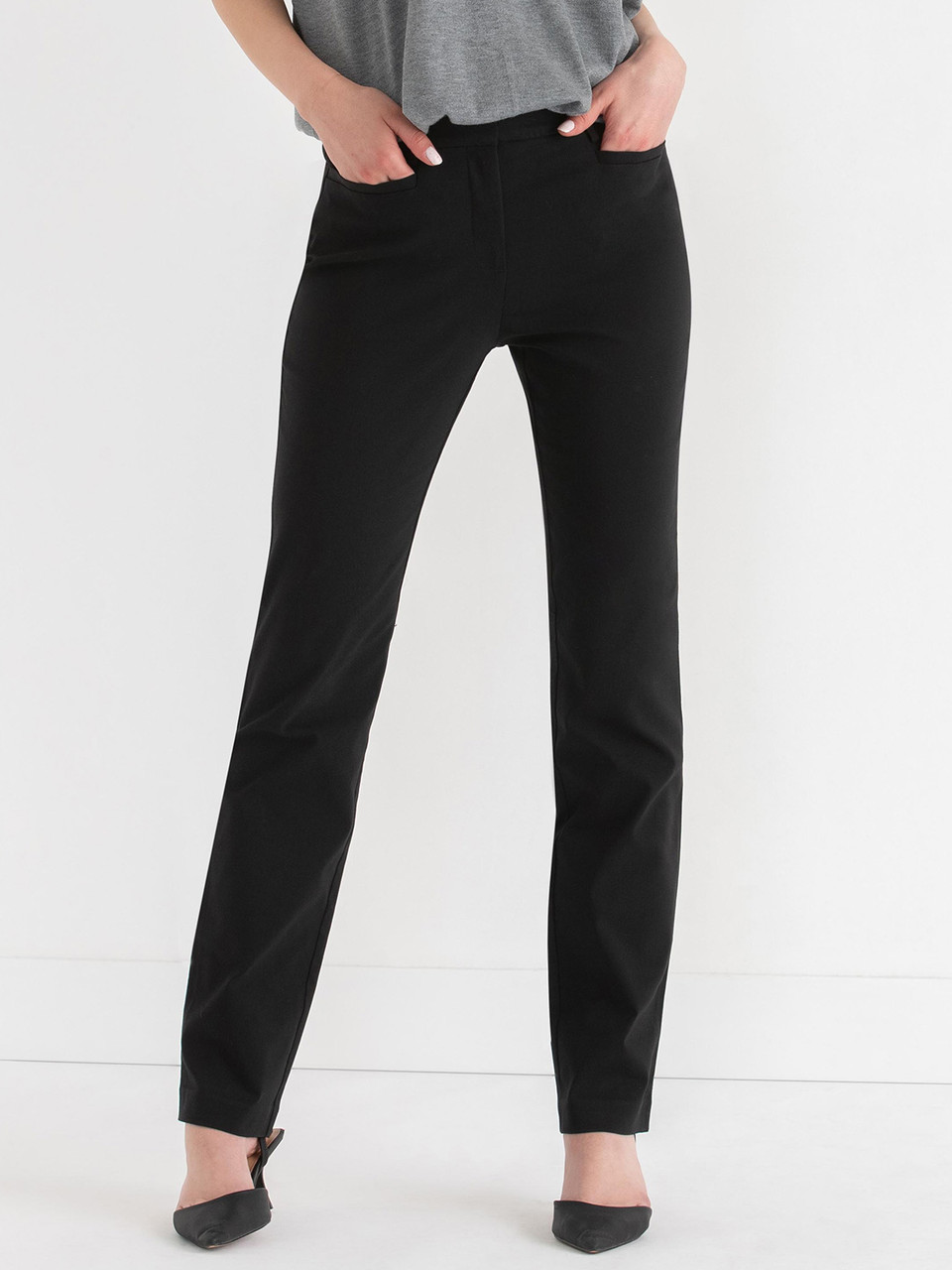 Spencer Straight Leg Pant in Microtwill