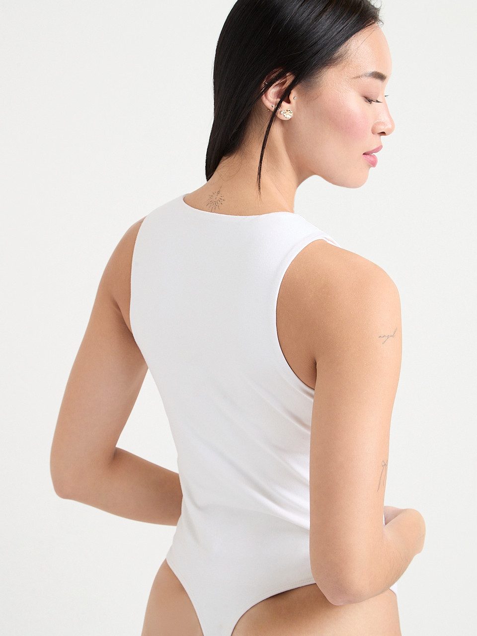 Sleeveless High-Neck Bodysuit