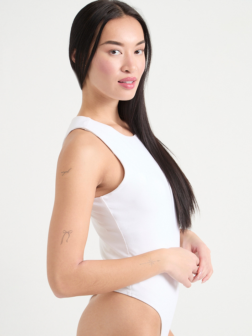 Sleeveless High-Neck Bodysuit