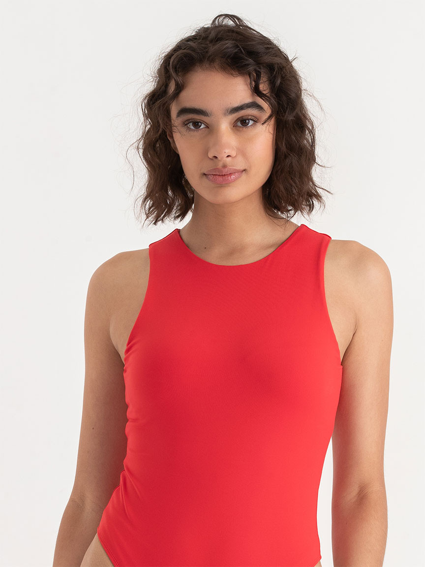 Sleeveless High Neck Bodysuit