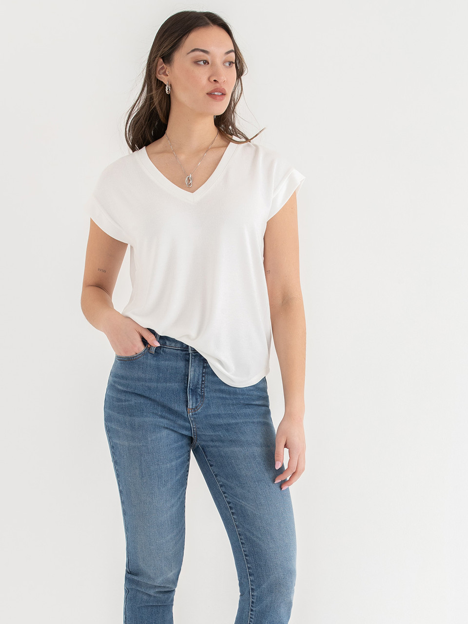Holly Hacci V-Neck Top