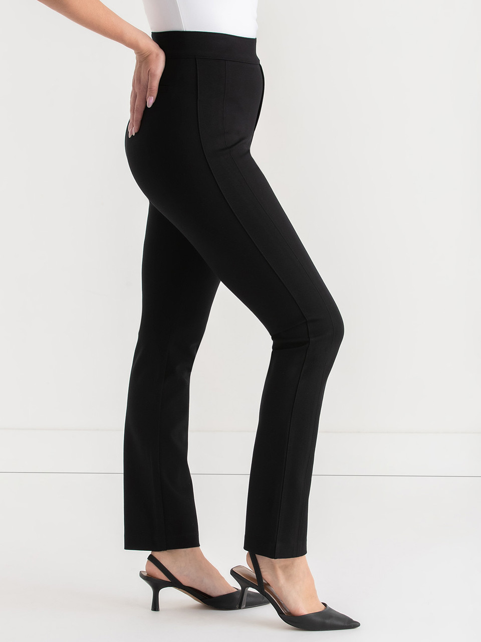 Sam Slim Straight Leg in Luxe Ponte