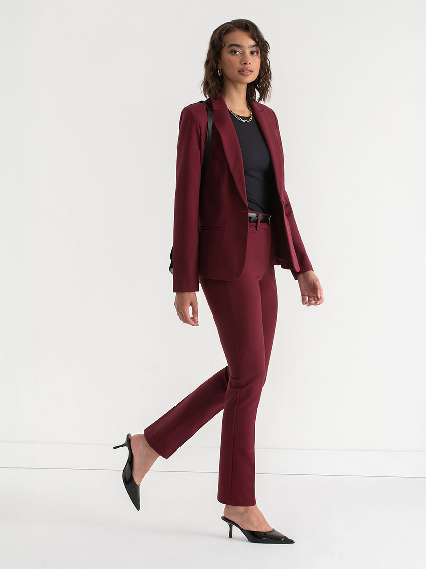 Oxford Classic Suit Blazer  in Luxe Ponte