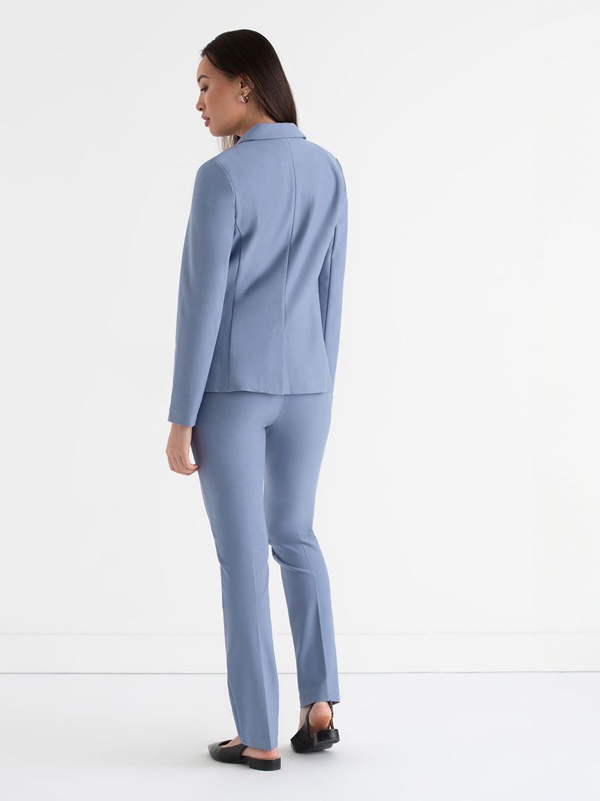 Oxford Classic Suit Blazer in Infinity Blue Luxe Ponte
