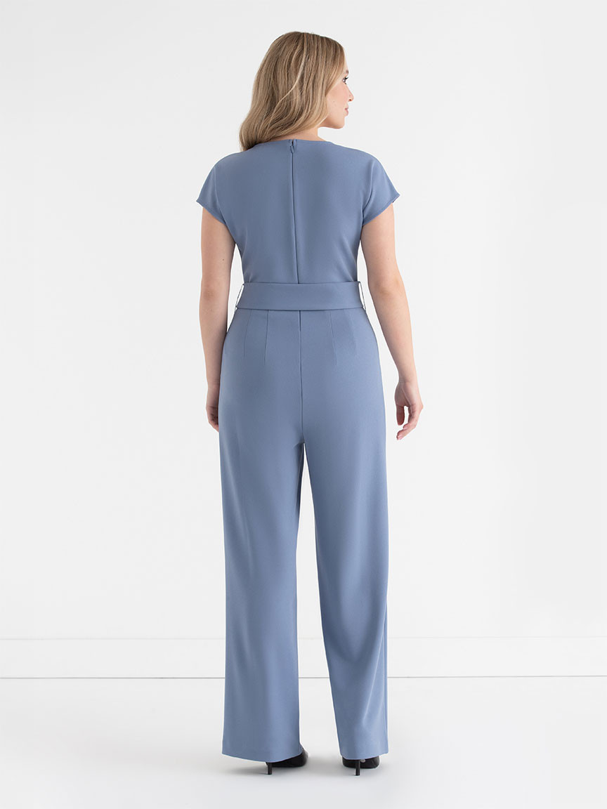 Venus Wide Leg Jumpsuit in Iconic Crepe Rickis