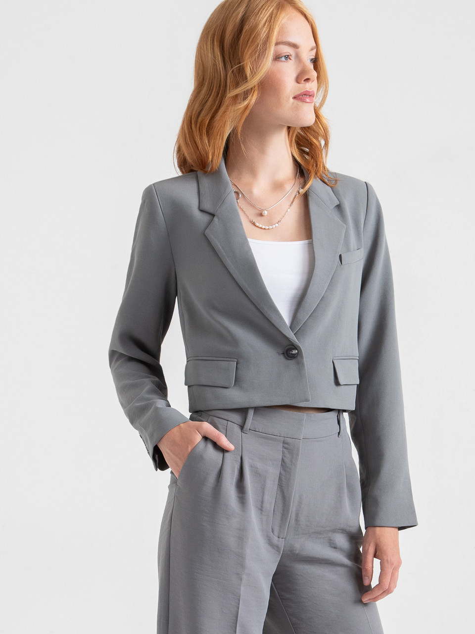 Cropped Blazer
