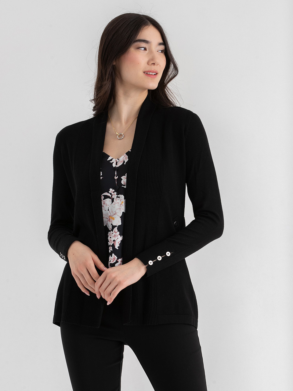 Side Tab Button Cardigan | Rickis