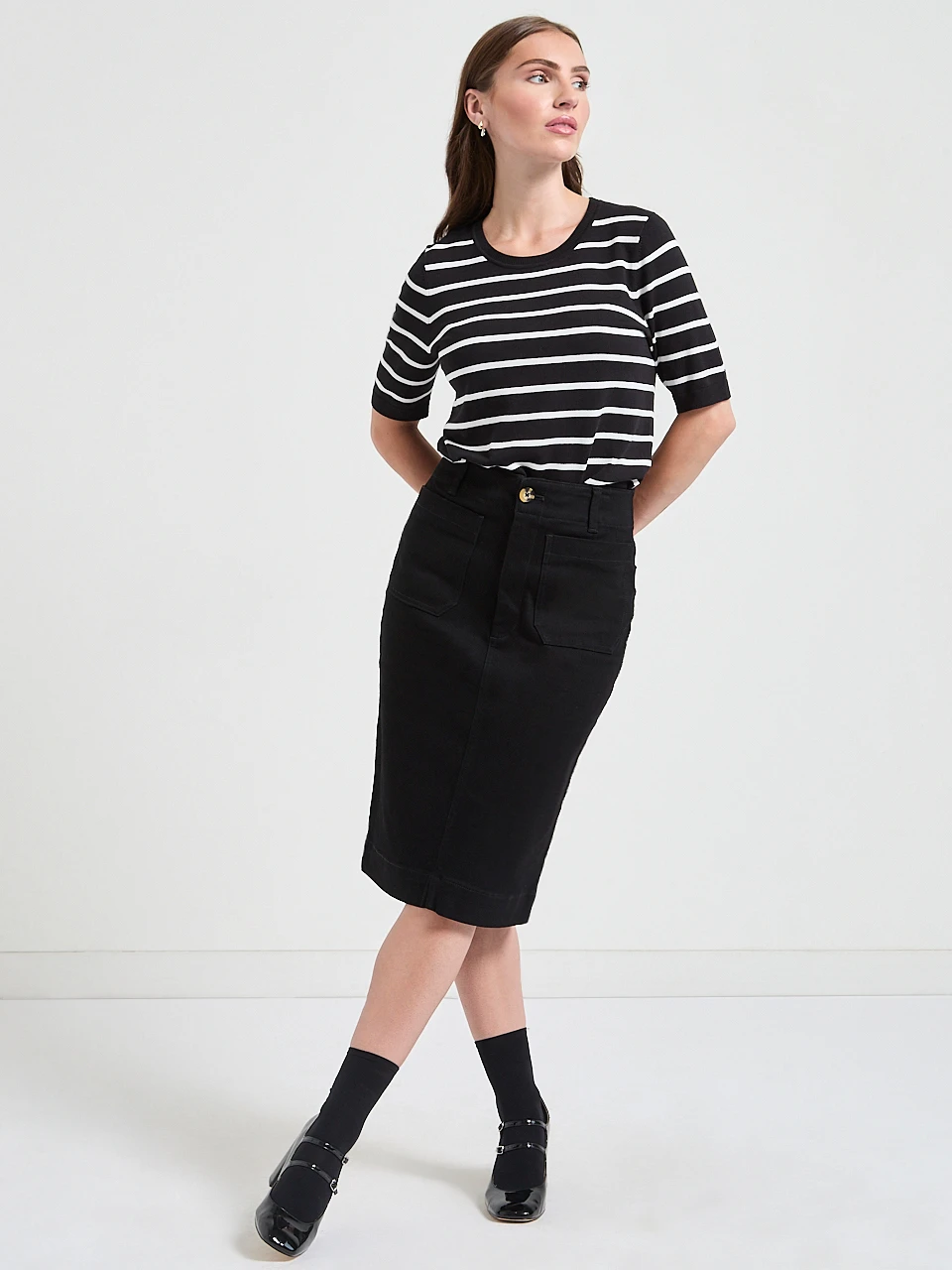 Juliet Patch Pocket Skirt