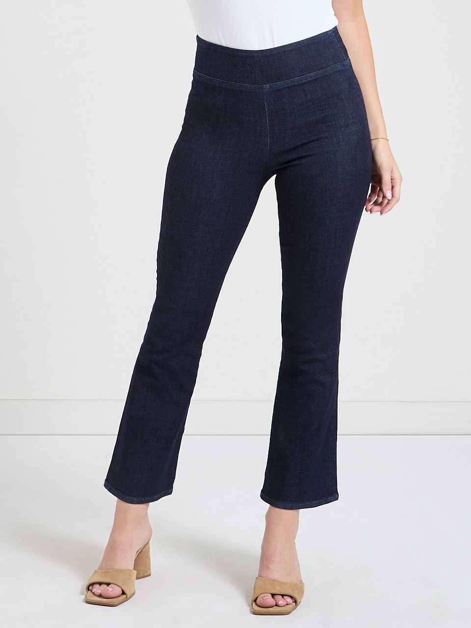 Marlow Pull-On Crop Bootcut Jeans