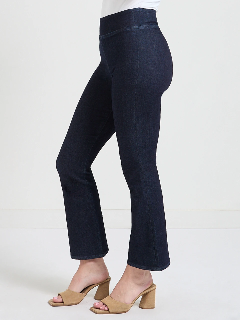 Marlow Pull-On Crop Bootcut Jeans