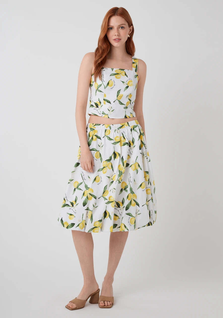 Poplin Bubble Skirt