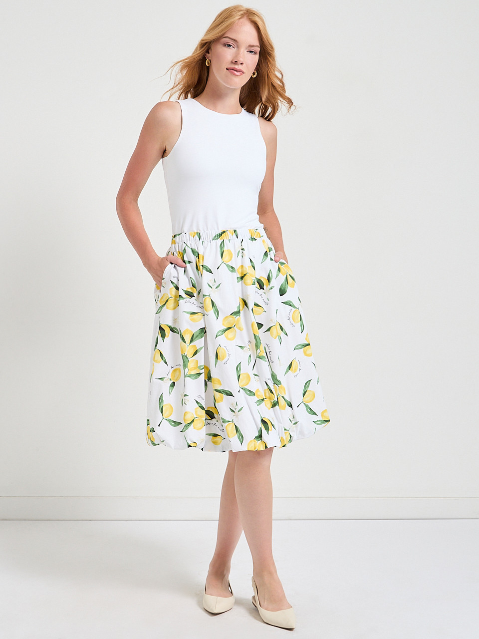 Poplin Bubble Skirt