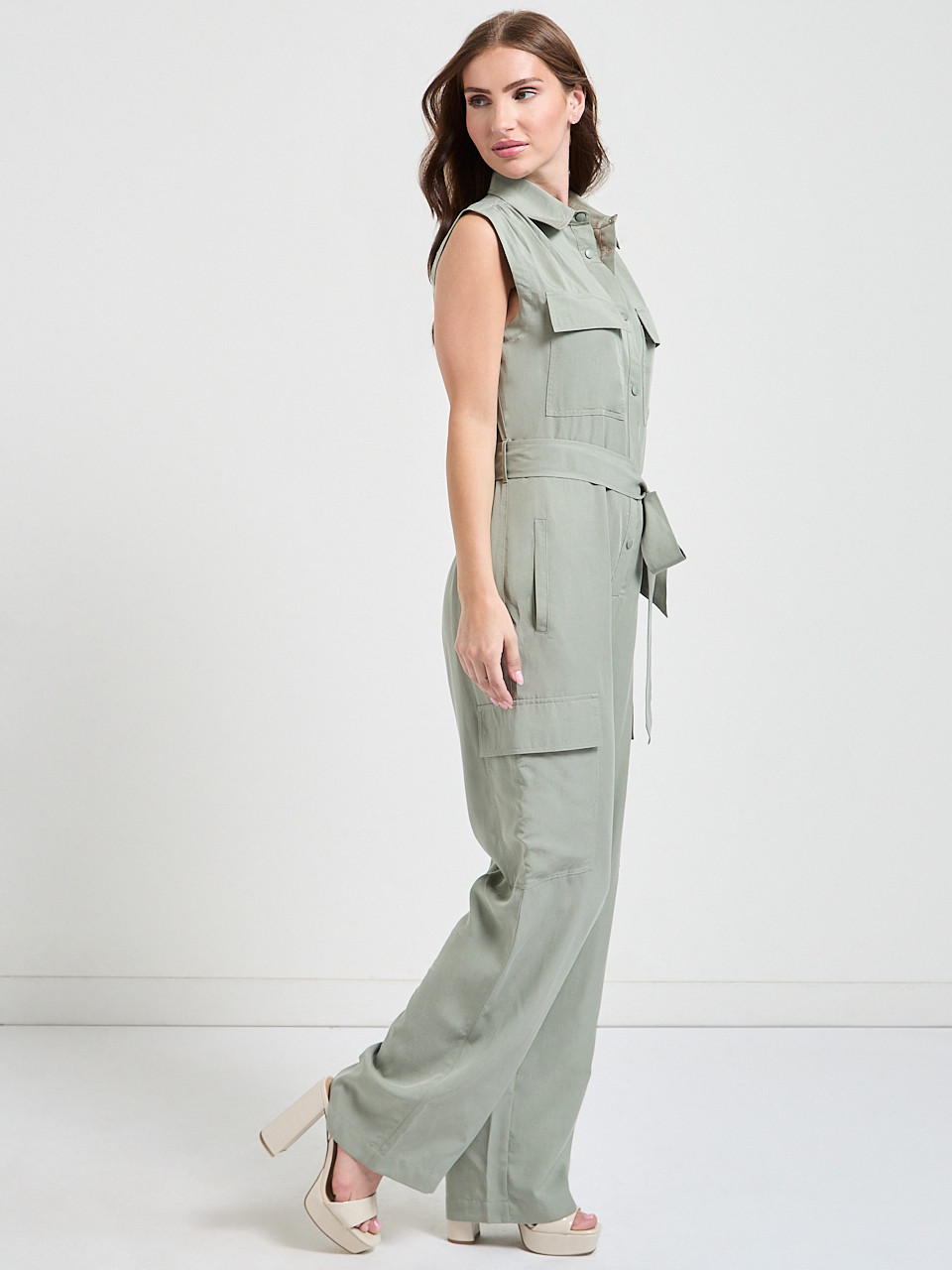 Tencel Utility Jumpsuit